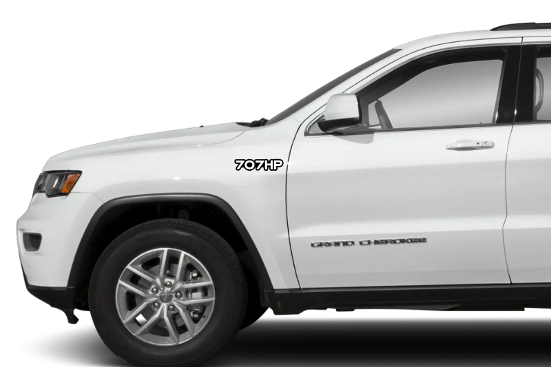 Jeep Emblem & Badges set with 707HP logo Jeep emblems decoinfabric
