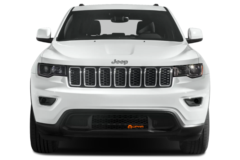 Jeep Emblem & Badge Set - Grille and Tailgate Mopar logo (Type 2) Jeep emblems decoinfabric ORANGE