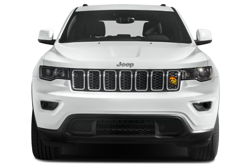 Jeep Emblem & Badges set with Hellcat Fire logo Jeep emblems decoinfabric