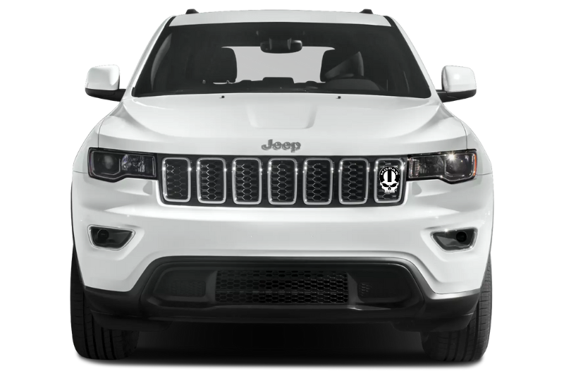 Jeep Emblem & Badge Set - Grille and Tailgate Mopar Skull logo (Type 8) Jeep emblems decoinfabric