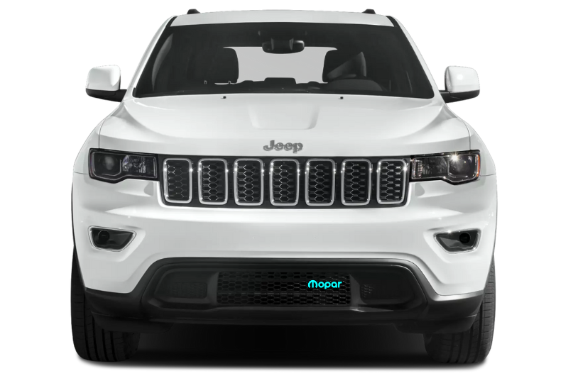 Jeep Emblem & Badge Set - Grille and Tailgate Mopar logo (Type 7) Jeep emblems decoinfabric LIGHT BLUE