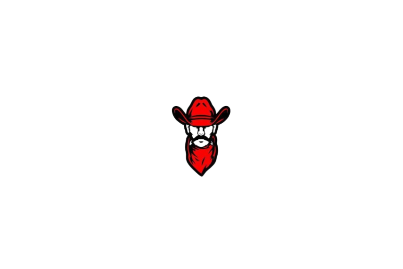 Radiator grille emblem with Cowboy logo Custom design emblems decoinfabric