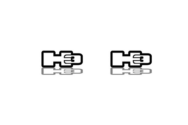 Hummer emblem for fenders with H3 logo
