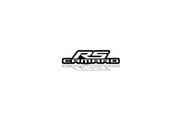Chevrolet Camaro Emblem & Badges set with RS Camaro logo Chevrolet emblems decoinfabric BLACK WHITE
