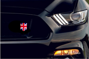 Radiator grille emblem with Great Britain logo Custom design emblems decoinfabric