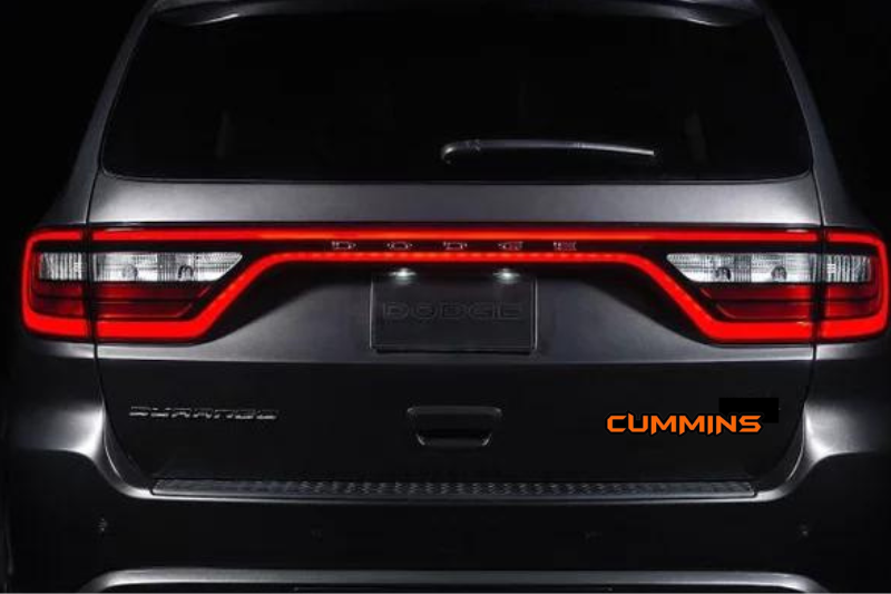 Dodge tailgate trunk rear emblem with Cummins logo Dodge emblems decoinfabric
