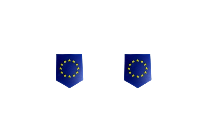 Emblem (badges) for fenders with European Union logo Custom design emblems decoinfabric