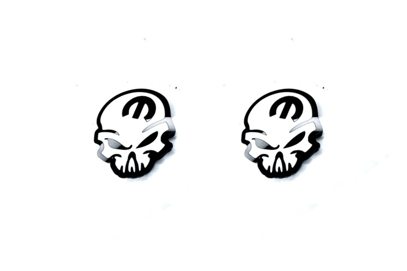 Chrysler emblem for fenders with MOPAR SKULL logo (Type 3) Chrysler emblems decoinfabric