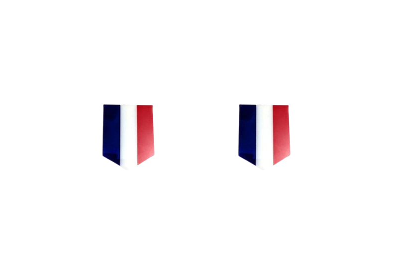 Emblem (badges) for fenders with France logo Custom design emblems decoinfabric