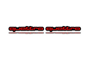 Audi emblem for fenders with Quatro logo fender decoinfabric