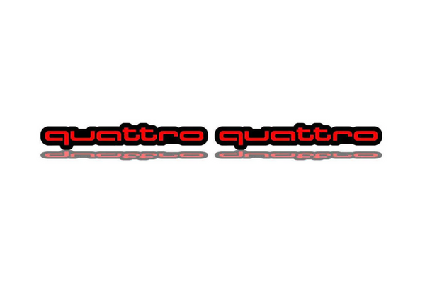 Audi emblem for fenders with Quatro logo