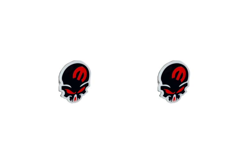 DODGE emblem for fenders with Mopar Skull logo (type 2) Dodge emblems decoinfabric