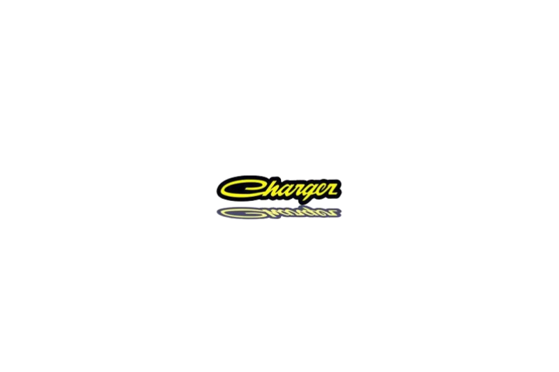 Dodge tailgate trunk rear emblem with Dodge Charger old logo Dodge emblems decoinfabric