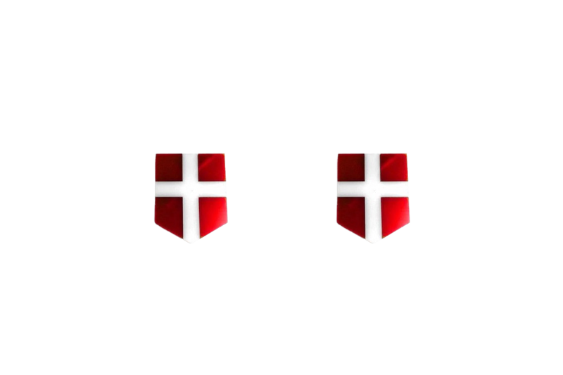 Emblem (badges) for fenders with Denmark logo