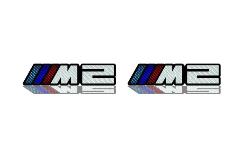 BMW Emblem & Badges set with M2 logo (type Carbon)