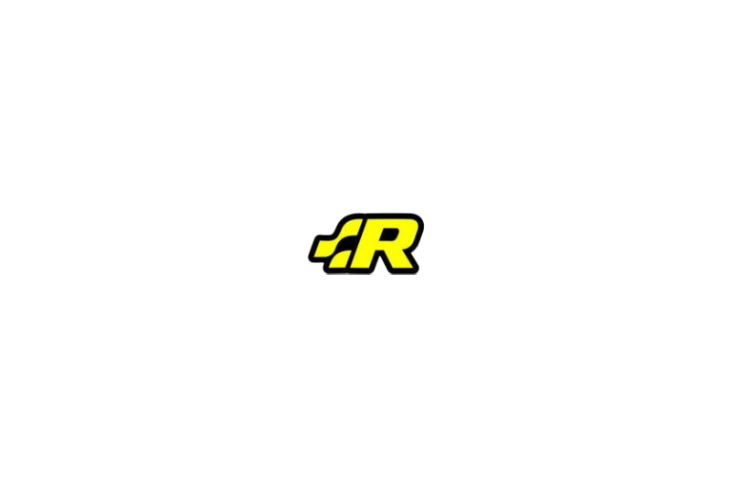 Volkswagen Radiator grille emblem with R-Line logo Volkswagen emblems decoinfabric