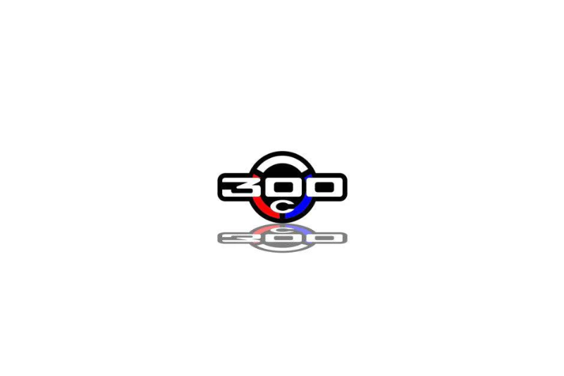 Chrysler tailgate trunk rear emblem with 300C II logo (type 2) Chrysler emblems decoinfabric
