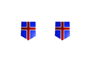 Emblem (badges) for fenders with Iceland logo Custom design emblems decoinfabric
