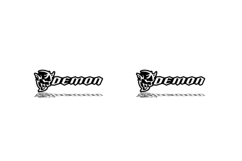 Dodge emblem for fenders with Demon logo (type 2) Dodge emblems decoinfabric