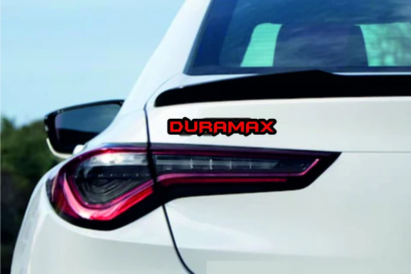 GMC tailgate trunk rear emblem with Duramax logo GMC emblems decoinfabric