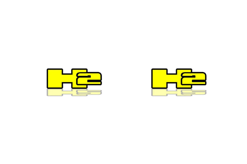 Hummer Emblem & Badges set with H2 logo