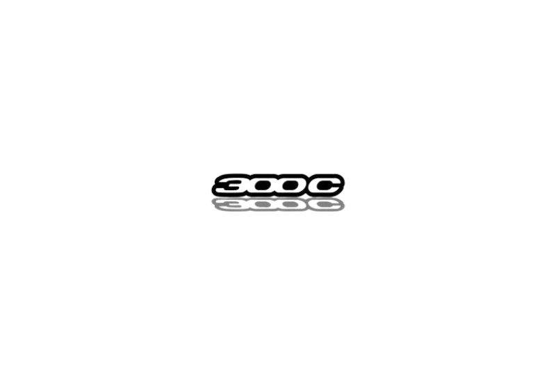 Chrysler tailgate trunk rear emblem with 300C II logo Chrysler emblems decoinfabric