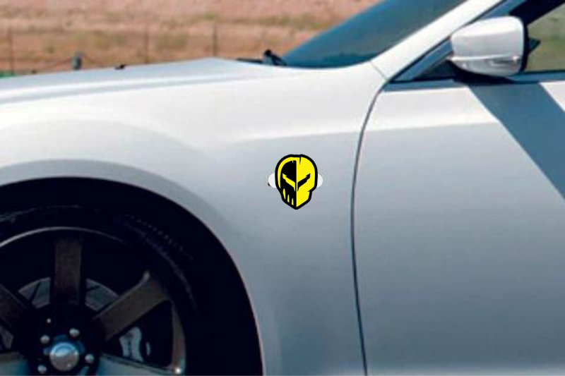 Chevrolet emblem for fenders with Jake Skull logo
