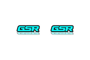 Mitsubishi emblem for fenders with GSR logo Mitsubishi emblems decoinfabric