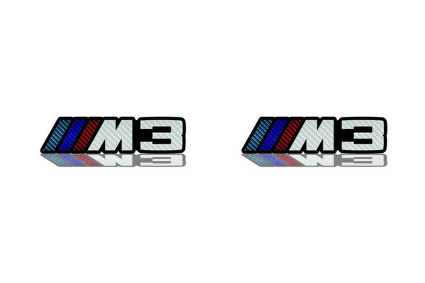 BMW emblem for fenders with ///M3 logo (type Carbon)