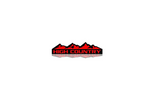 Load image into Gallery viewer, GMC Emblem &amp; Badges set with High Country logo (Type 2) — Black, Red