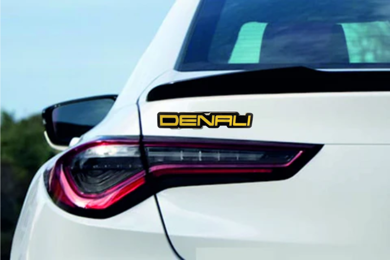 GMC tailgate trunk rear emblem with Denali logo GMC emblems decoinfabric