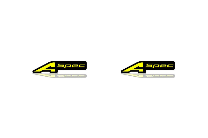 Honda emblem for fenders with A-Spec logo Honda fender decoinfabric