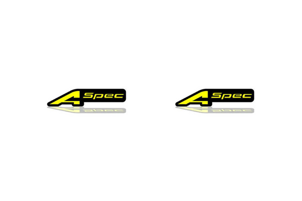 Honda emblem for fenders with A-Spec logo