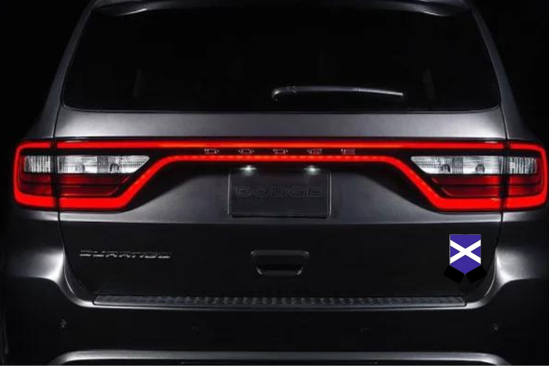 Scotland tailgate trunk rear emblem with Scotland logo Custom Rear Emblem decoinfabric