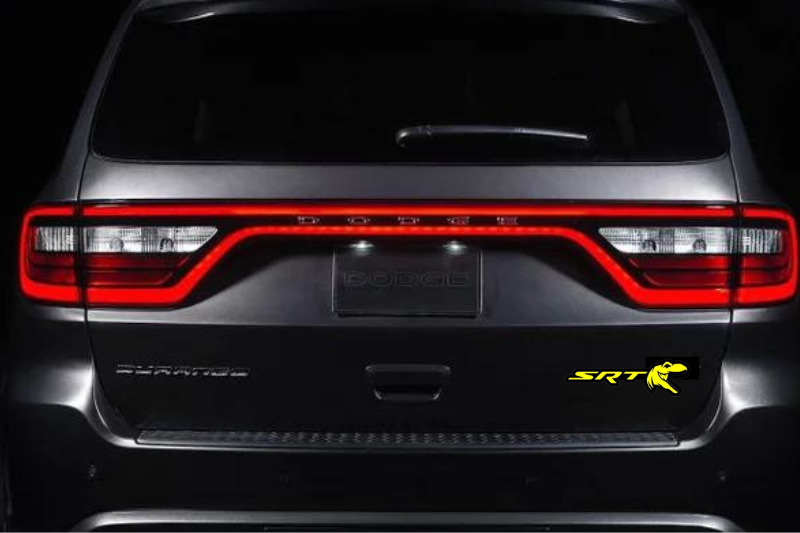 Dodge tailgate trunk rear emblem with SRT + Tirex logo