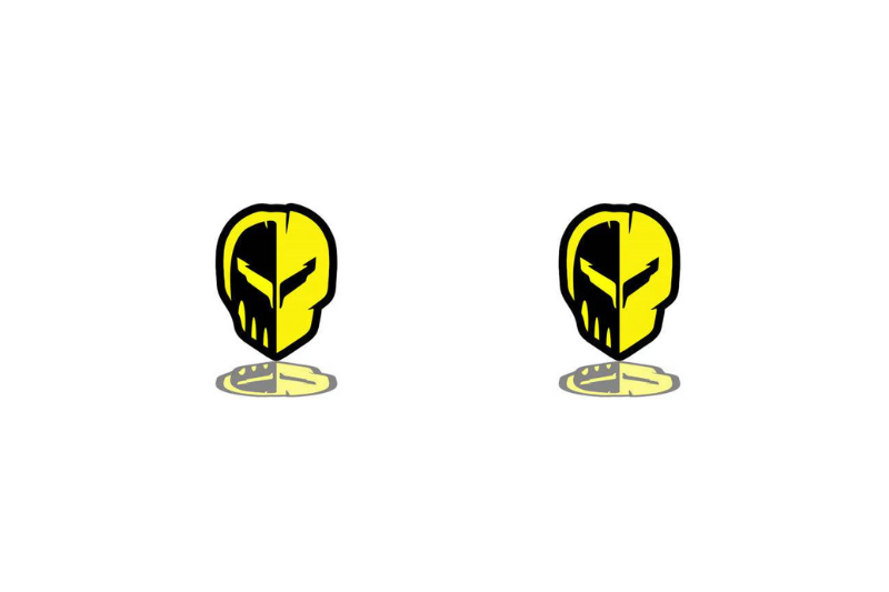 Chevrolet Emblem & Badges set with Jake Skull logo Chevrolet emblems decoinfabric