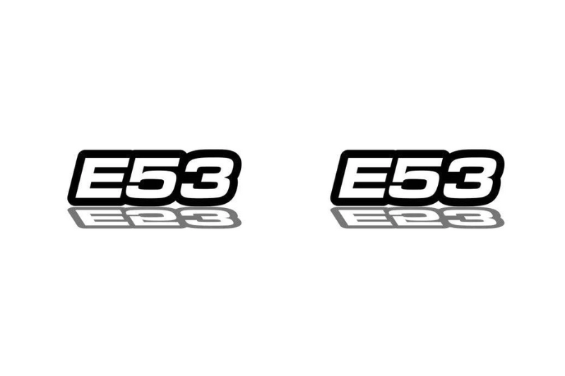 BMW Emblem & Badges set with E53 logo BMW emblems decoinfabric