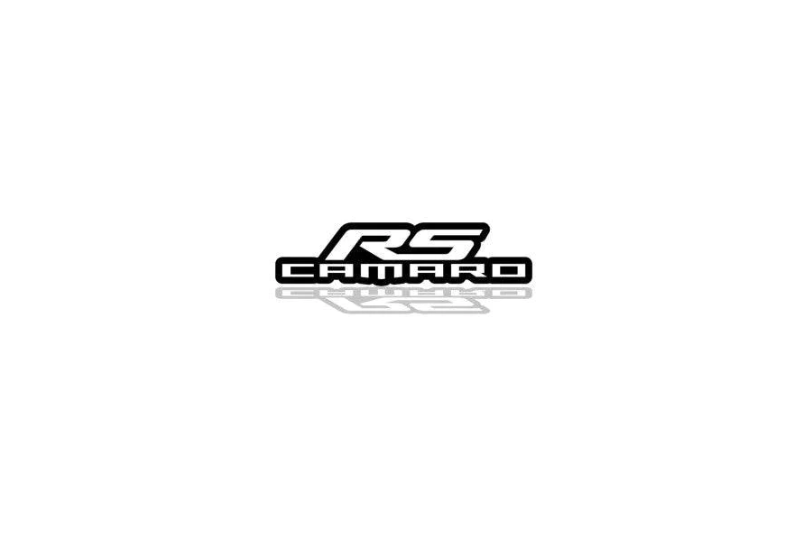 Chevrolet Camaro tailgate trunk rear emblem with RS Camaro logo Chevrolet emblems decoinfabric
