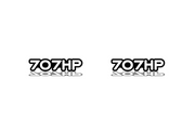 Dodge Emblem & Badges set with 707HP logo Dodge emblems decoinfabric