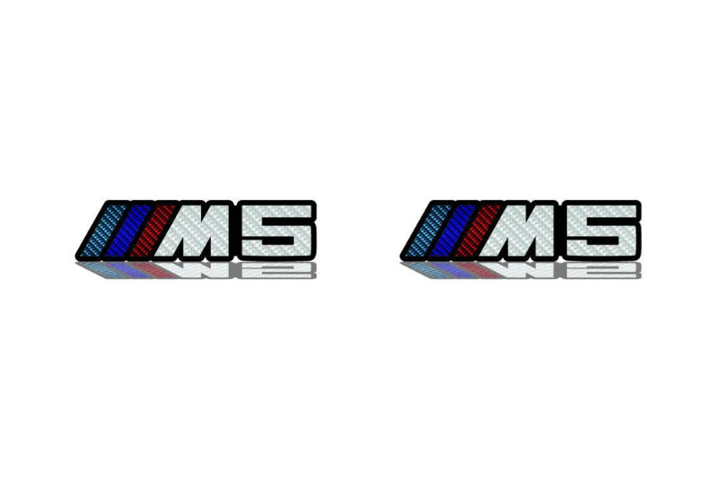 BMW Emblem & Badges set with M5 logo (type Carbon) BMW emblems decoinfabric