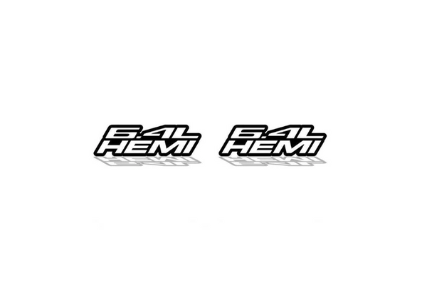 Chrysler emblem for fenders with 6.4L Hemi logo
