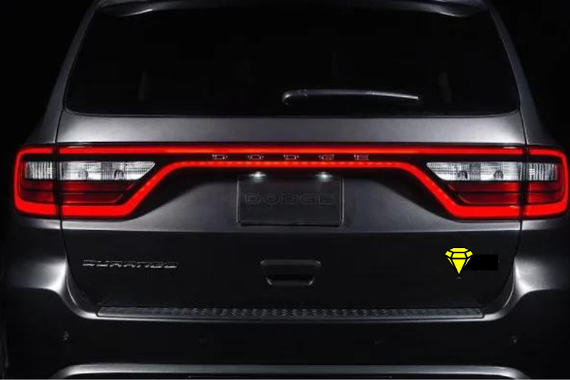 Diamant tailgate trunk rear emblem with Diamant logo Custom Rear Emblem decoinfabric