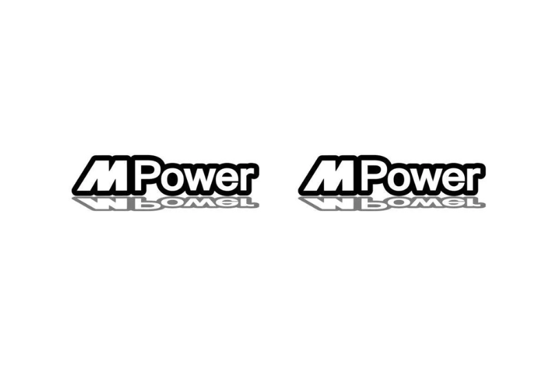 BMW emblem for fenders with M Power logo fender decoinfabric