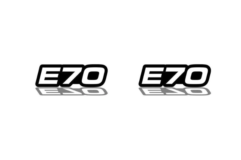 BMW Emblem & Badges set with E70 logo BMW emblems decoinfabric