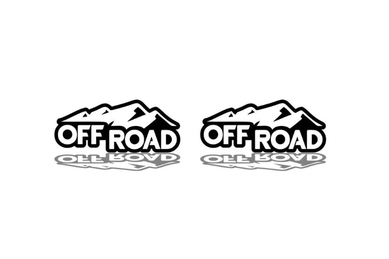 Car emblem badge for fenders with OFFROAD logo (type 2) Custom design emblems decoinfabric