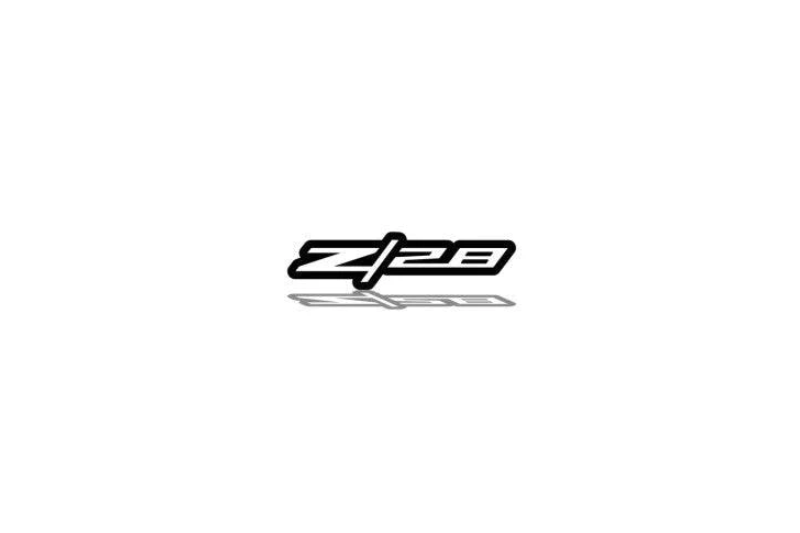 Chevrolet Emblem & Badges set with Z28 logo Chevrolet emblems decoinfabric BLACK WHITE