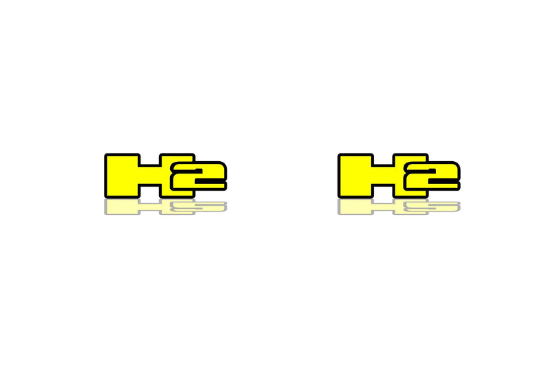 Hummer emblem for fenders with H2 logo Hummer emblems decoinfabric