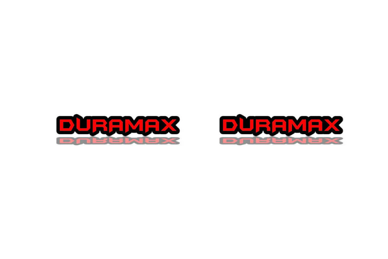 Chevrolet emblem for fenders with Duramax logo Fender decoinfabric