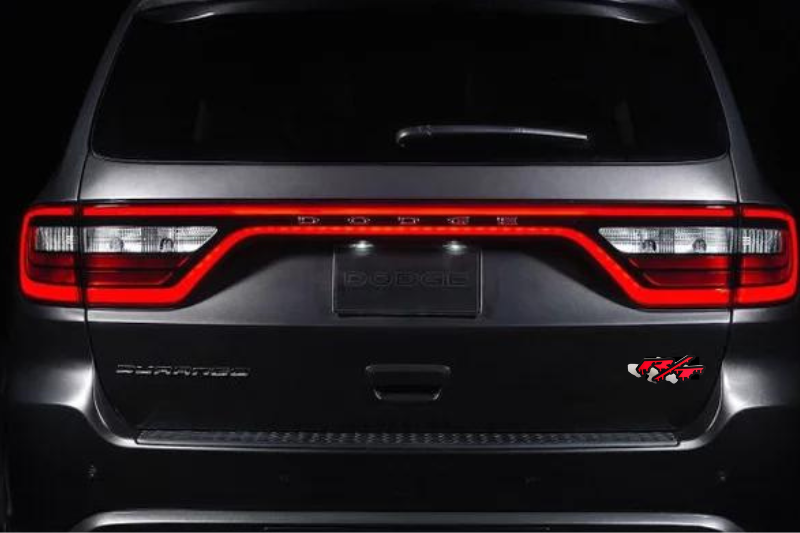 Dodge tailgate trunk rear emblem with R/T Blood logo (Small Size) Dodge emblems decoinfabric