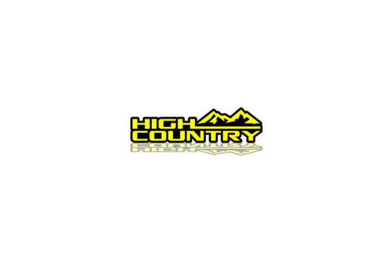 GMC Emblem & Badges set with High Country logo